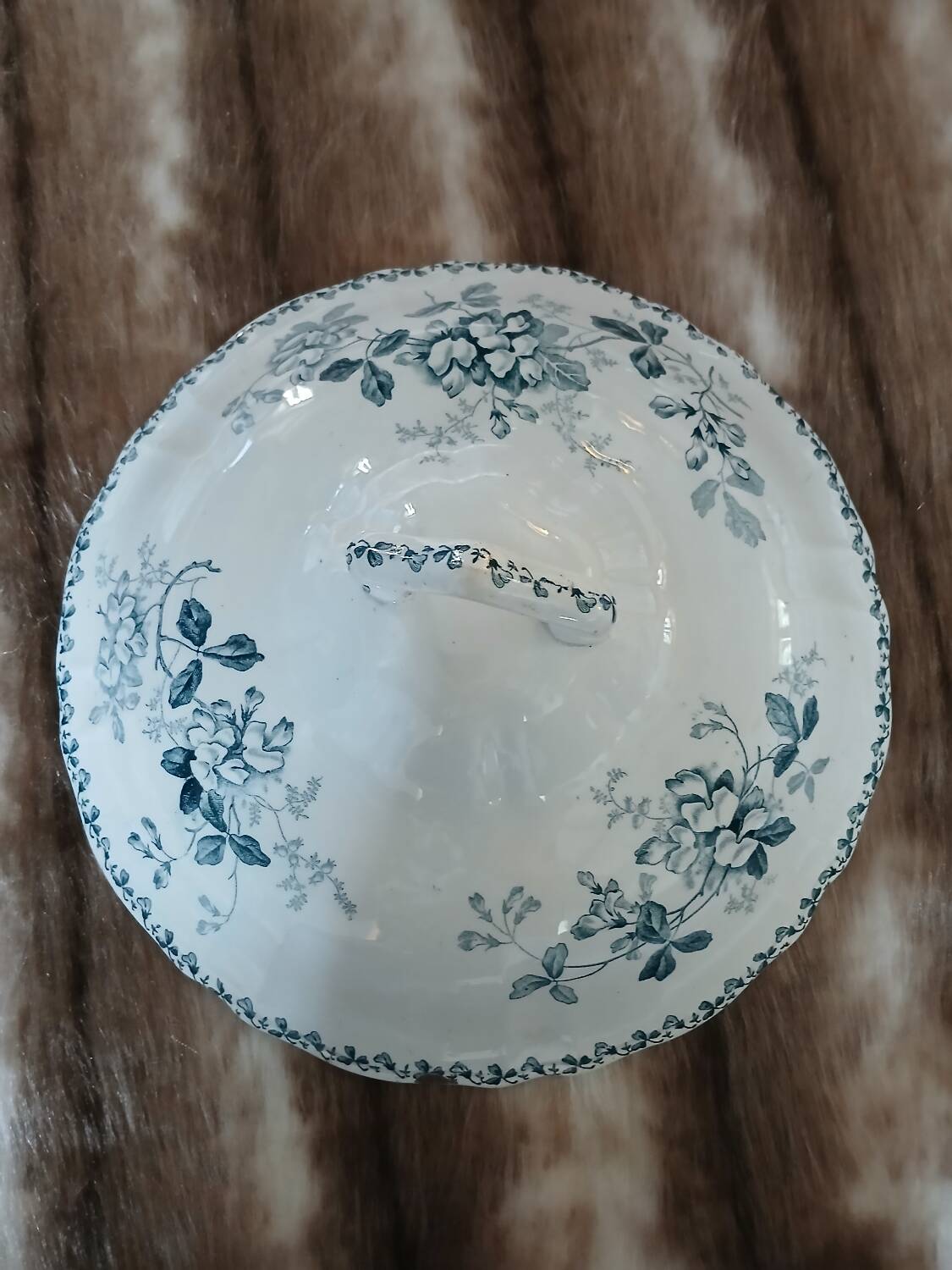 Antique soup tureen in ironstone