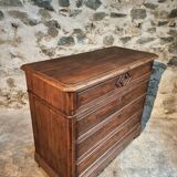 Antique French pine chest of drawers, early 1900s