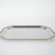 Stainless steel tray, Italian design, 1970s, made in Italy