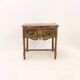 Side table with 2 drawers in patinated wood - 20th century