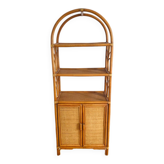 Rattan bookcase