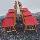 Set de 6 chaises Baumann en bois tourné