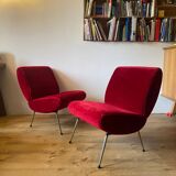 Paire de fauteuils chauffeuses Kiss Pelfran