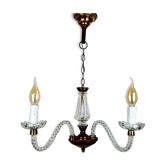 Chandelier branch 3 twisted  Murano