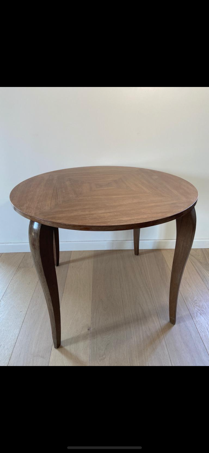 Table art deco ronde