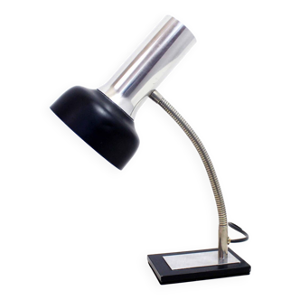 Lampe de bureau noir et chrome 1950