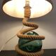 Rope lamp, handmade in the 70s