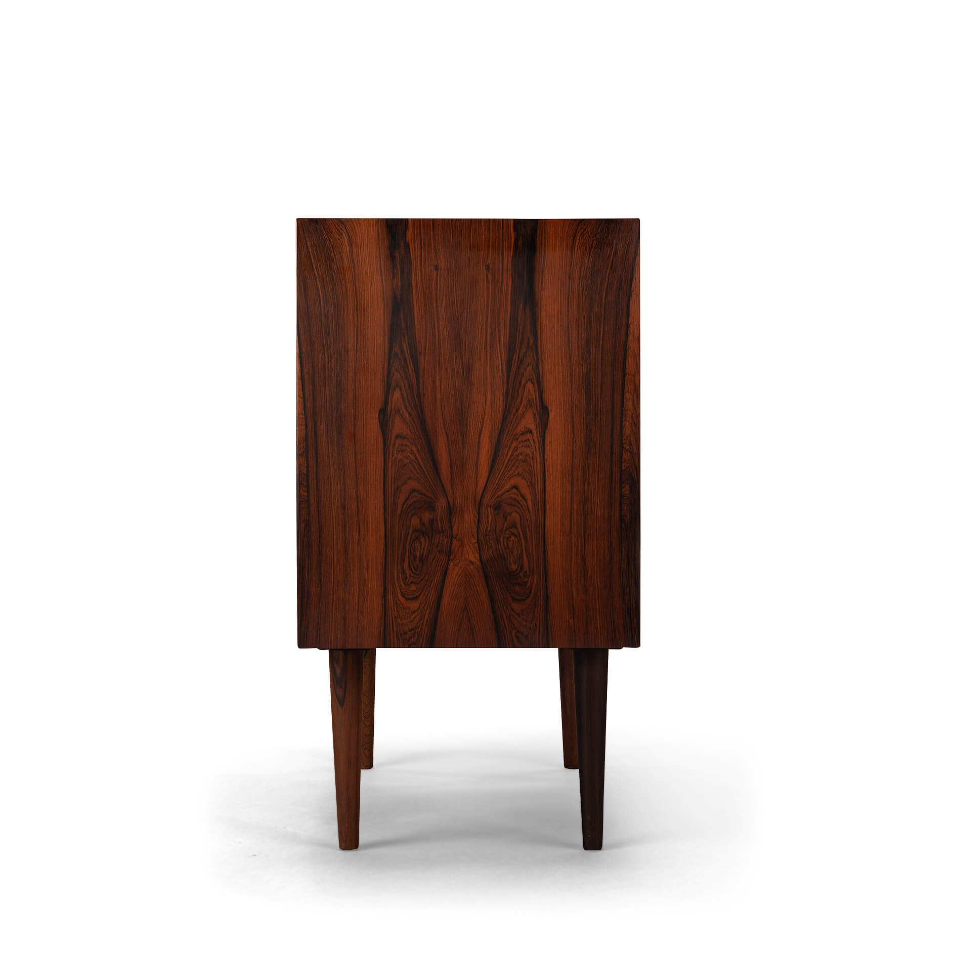 Danish Design Rosewood small chest for LP's with tambour doors, 1960s