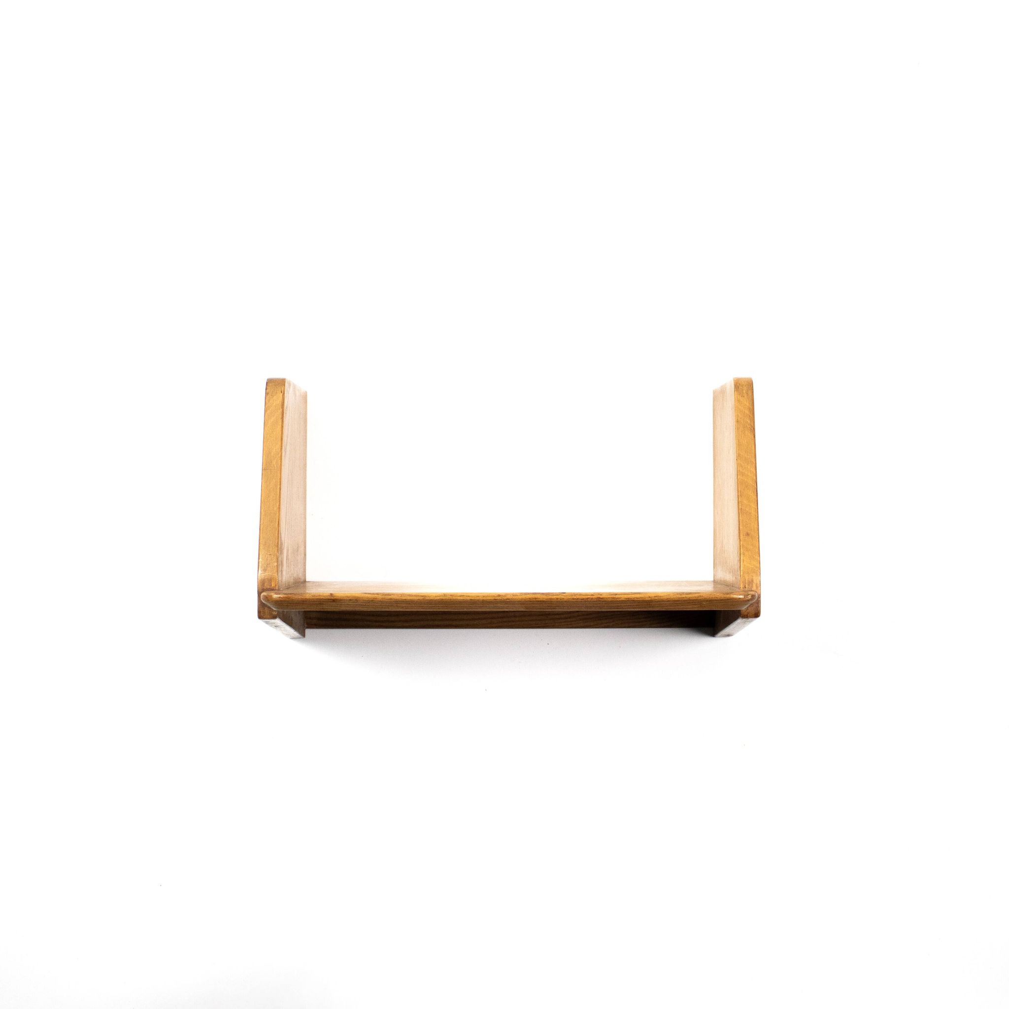 Set of 5 oak wall shelves Marcel Gascoin 50s reconstruction