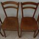 4 Lutherrma brand bistro chairs in their patinas – Very good condition