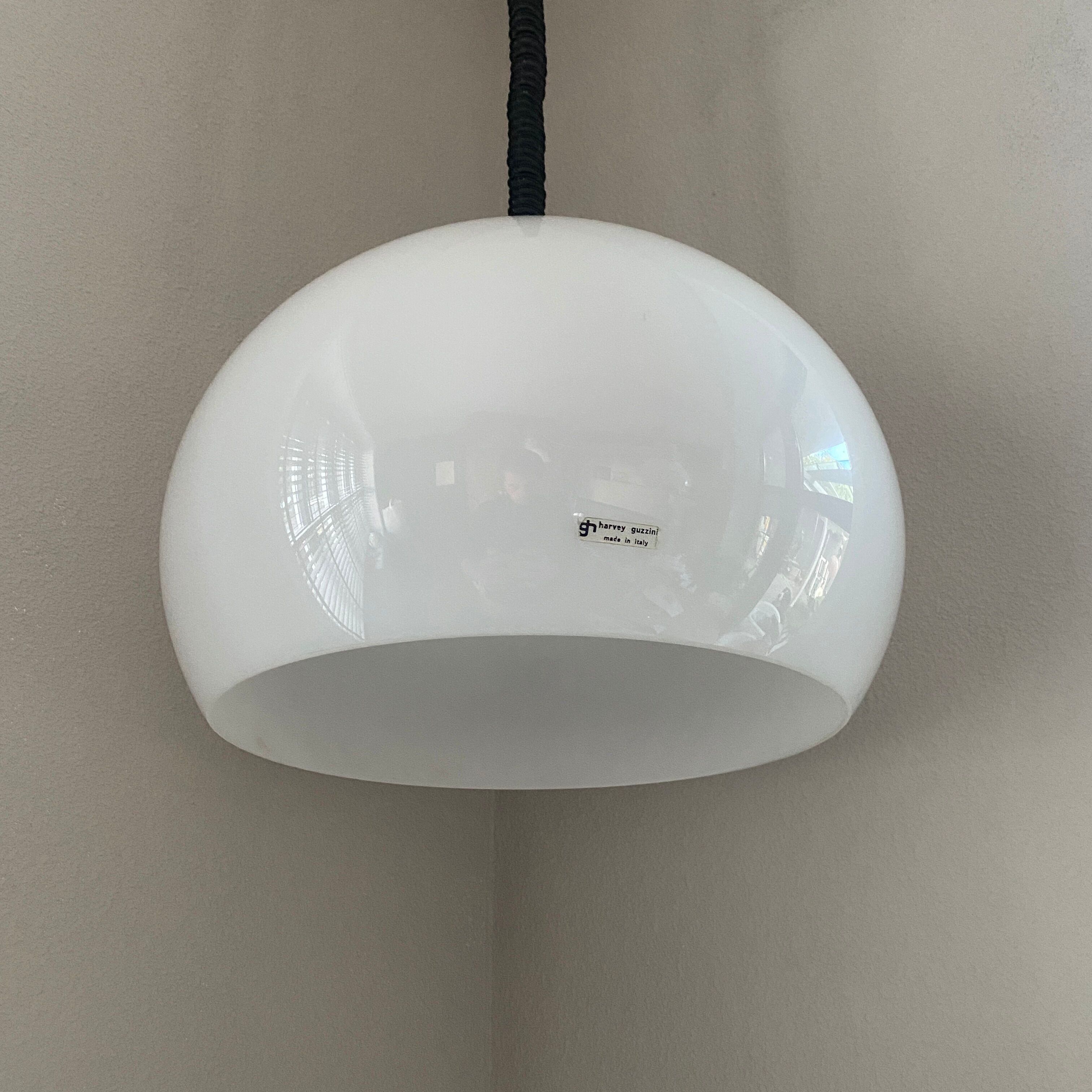Vintage Italian Harvey Guzzini pendant lamp