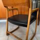 Vintage Baumann sleigh armchair