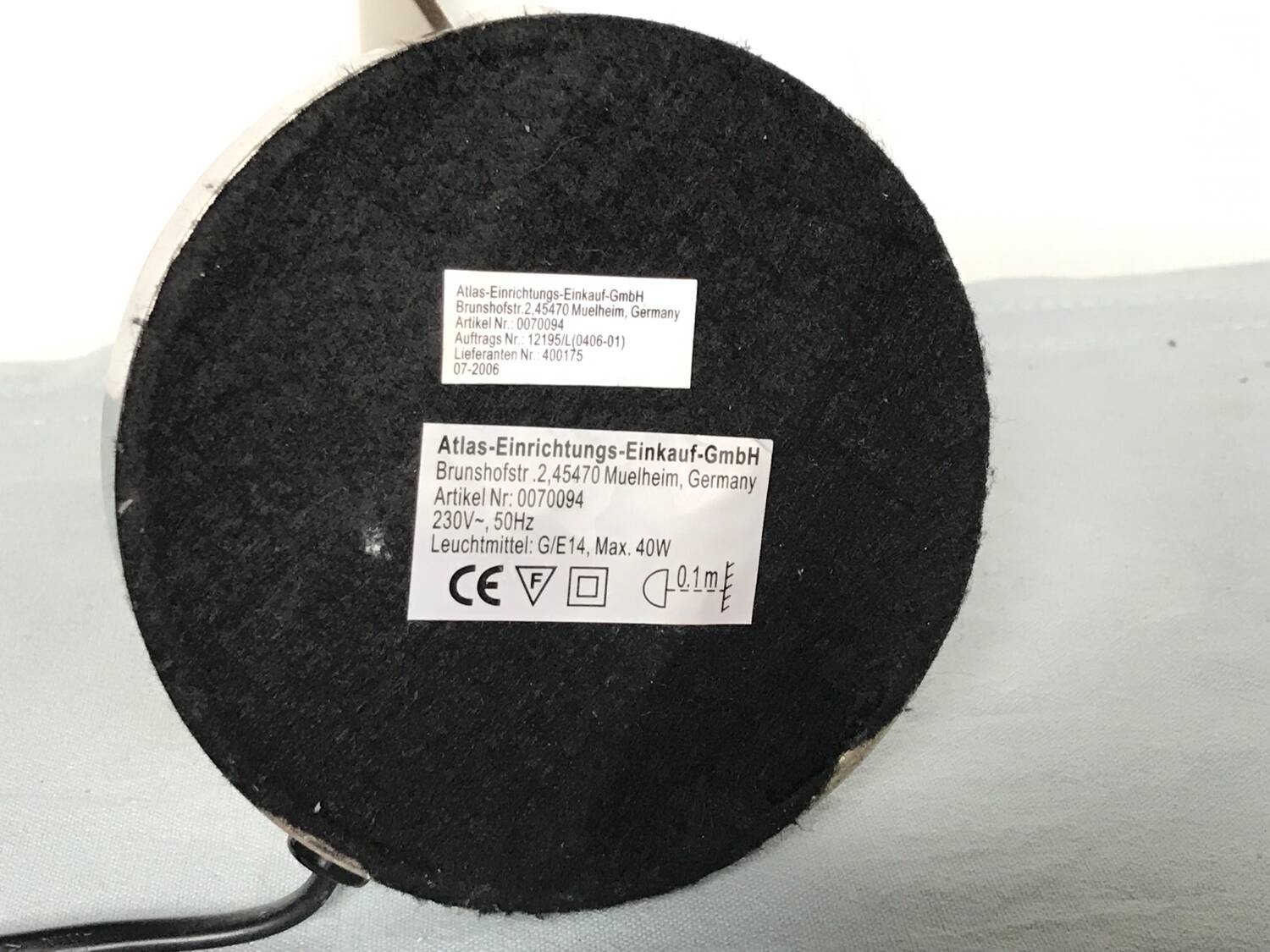 Flexible brushed steel desk lamp Kema Keur Germany vintage