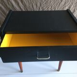 French vintage bedside revisited in black mast 60