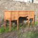 English-made enfilade in Louis XVI style with light wood veneers.