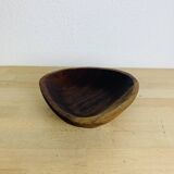 Scandinavian teak triangle cup from the 60s
