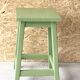 Tabouret d’atelier carré