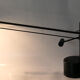 Articulated desk lamp with balance wheel 1980's by Stilplast Italy