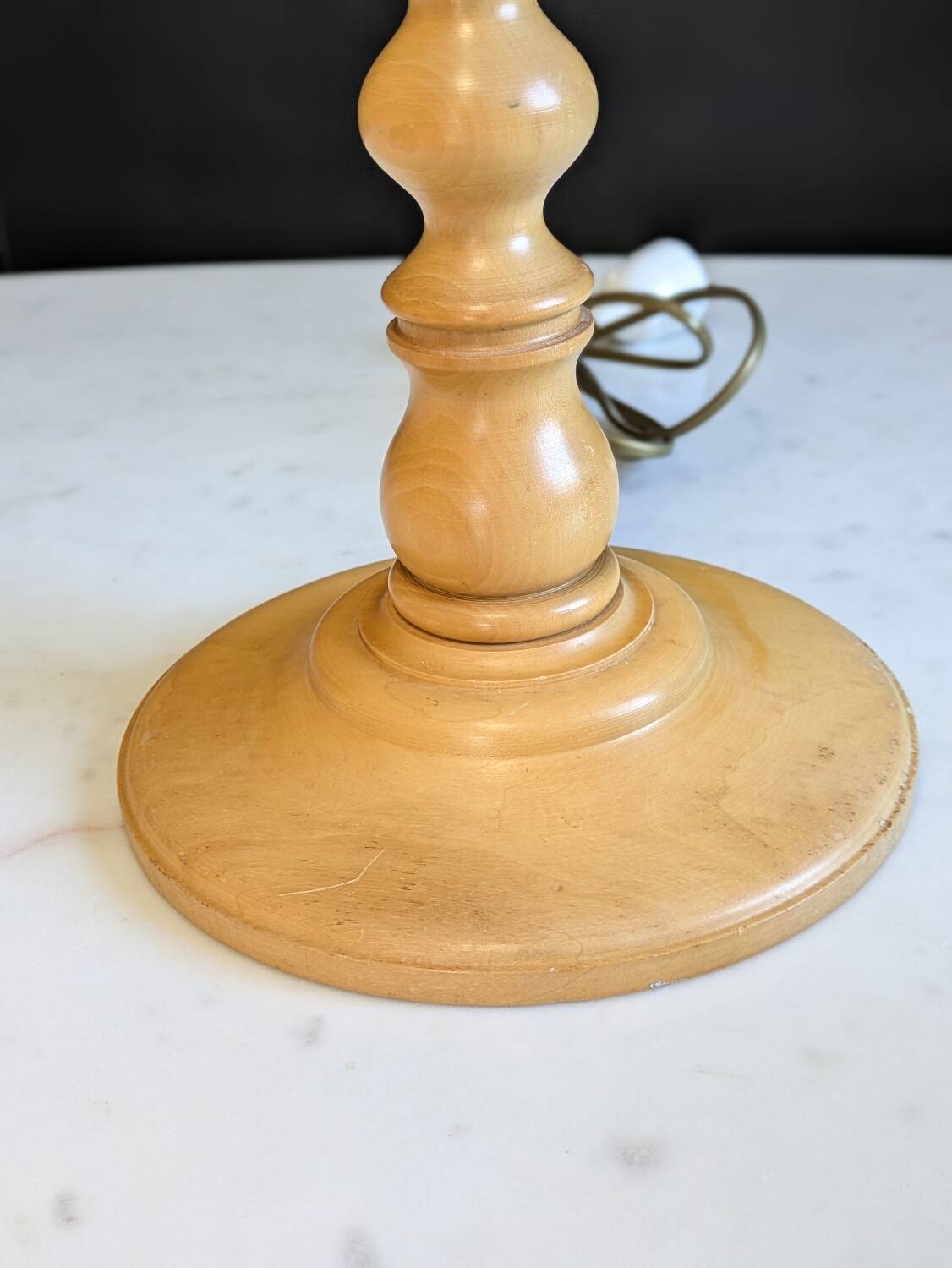 turned lamp base