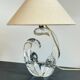 Lampe cristal art déco gravée Paris France
