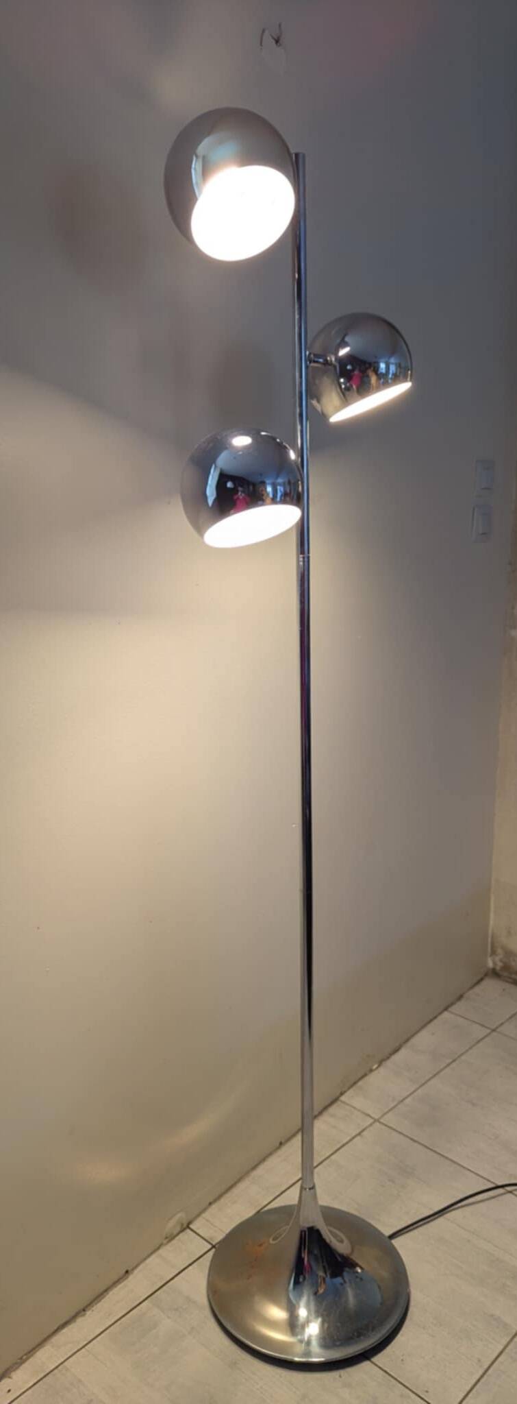 Lampadaire eye ball, années 70/80