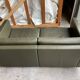 Pfister sofa for Knoll in khaki leather