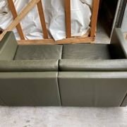 Pfister sofa for Knoll in khaki leather
