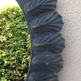 Mirror wrought iron old oval 92 cm x 72 cm