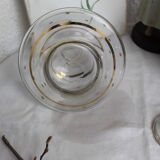 Carafe en verre avec  étoiles dorées