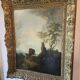 19th Century Italian School: oil on canvas painting "The Diligence"