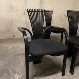 Set of 2 armchairs and 2 chairs "Totem", Torstein Nilsen, Westnofa 1980