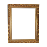 Cadre style Louis XIV bois stuc doré  57x45 cm, feuillure 47,5x36 cm SB