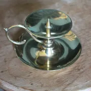 Candle holder rat of the cellar brass candle holder