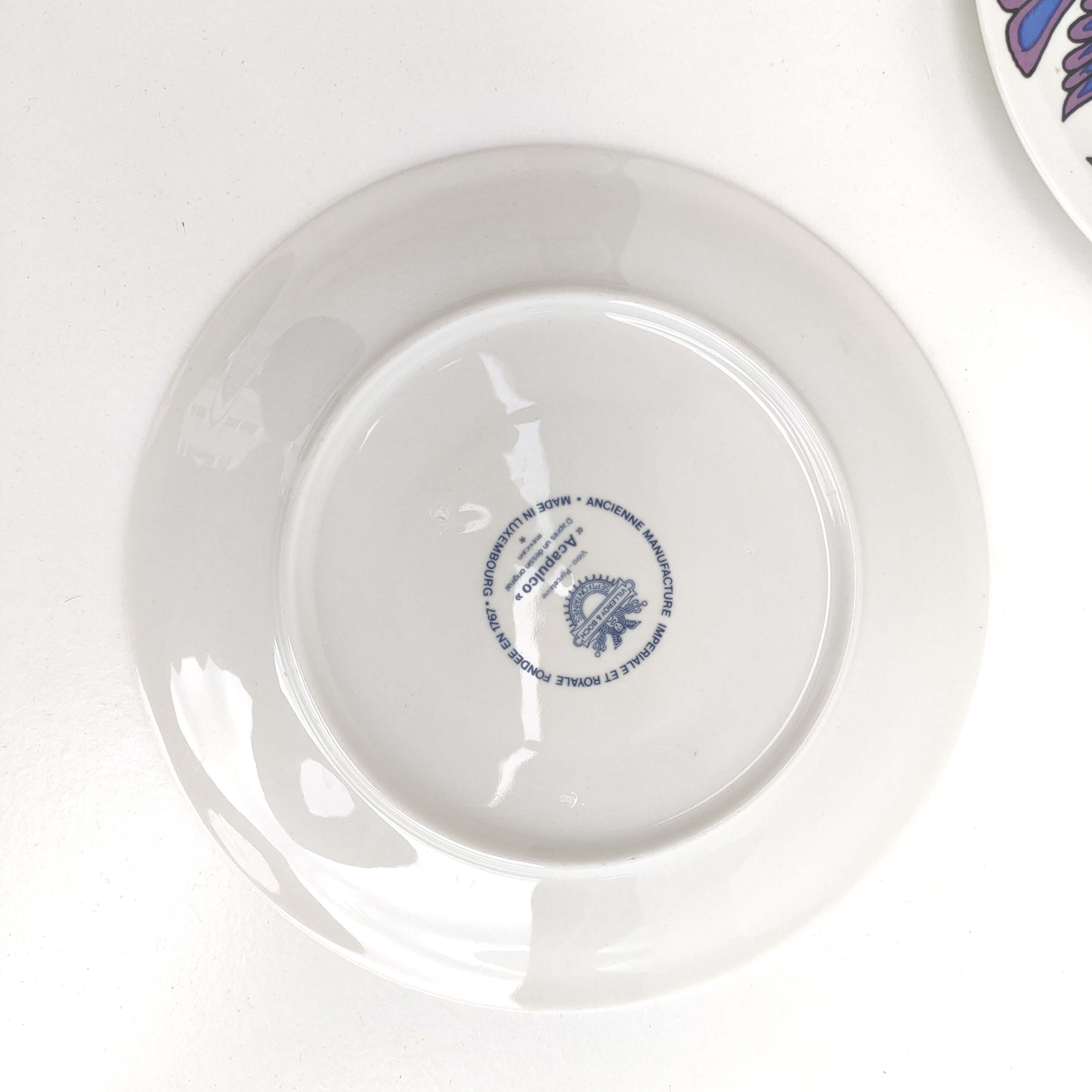 Three plates Acapulco Villeroy - Boch 70s