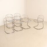 Set of 6 "Sabrina" chairs by Gastone Rinaldi for Rima 70's