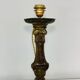 Lamp foot Bronze gilded brass old spat candle church 19th candelabra