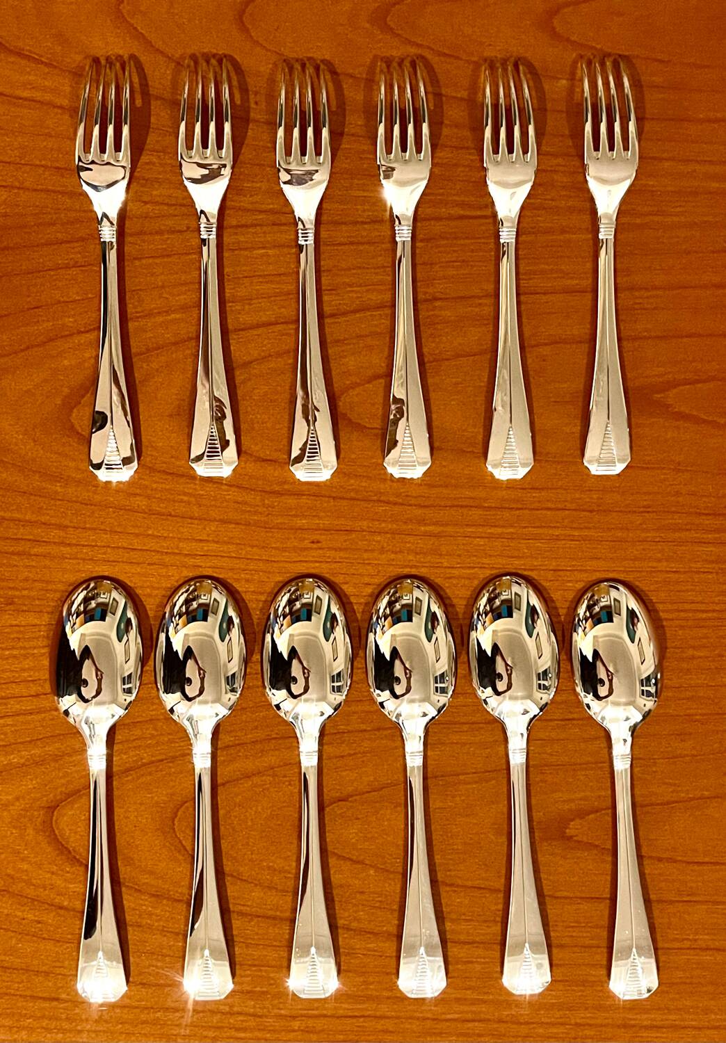 Christofle Atlantide 12 dessert cutlery 17 cm very good summer