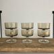 6 vintage smoked glass coupes model "Sweden" France