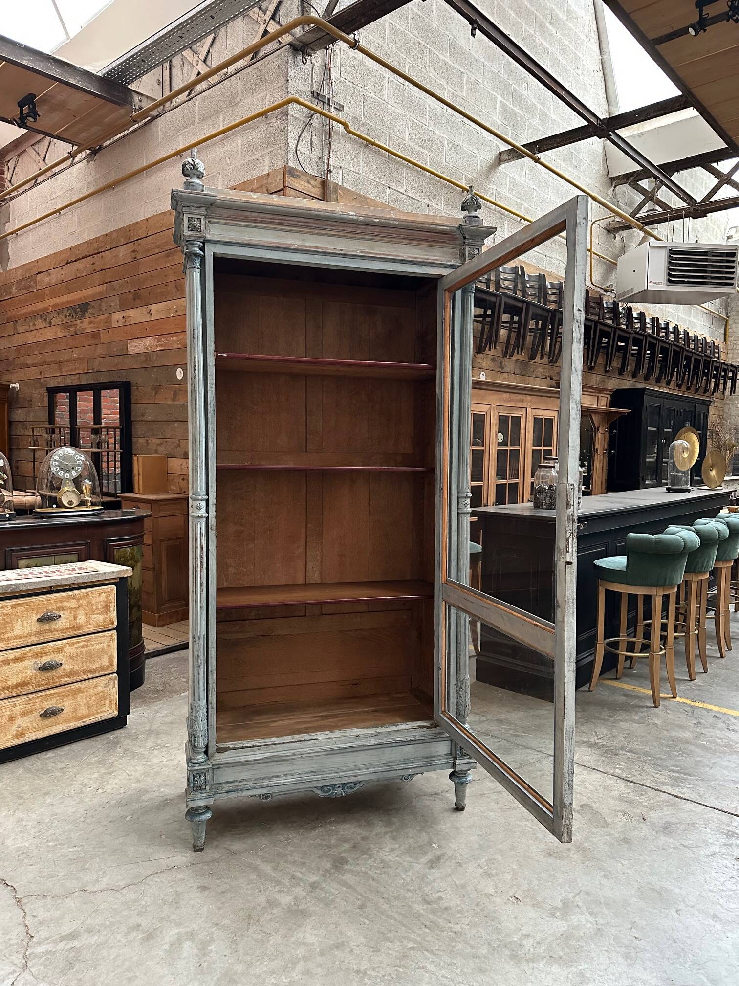 Vitrine patinée Fin XIXème