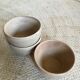 Series of 3 sandstone bowls