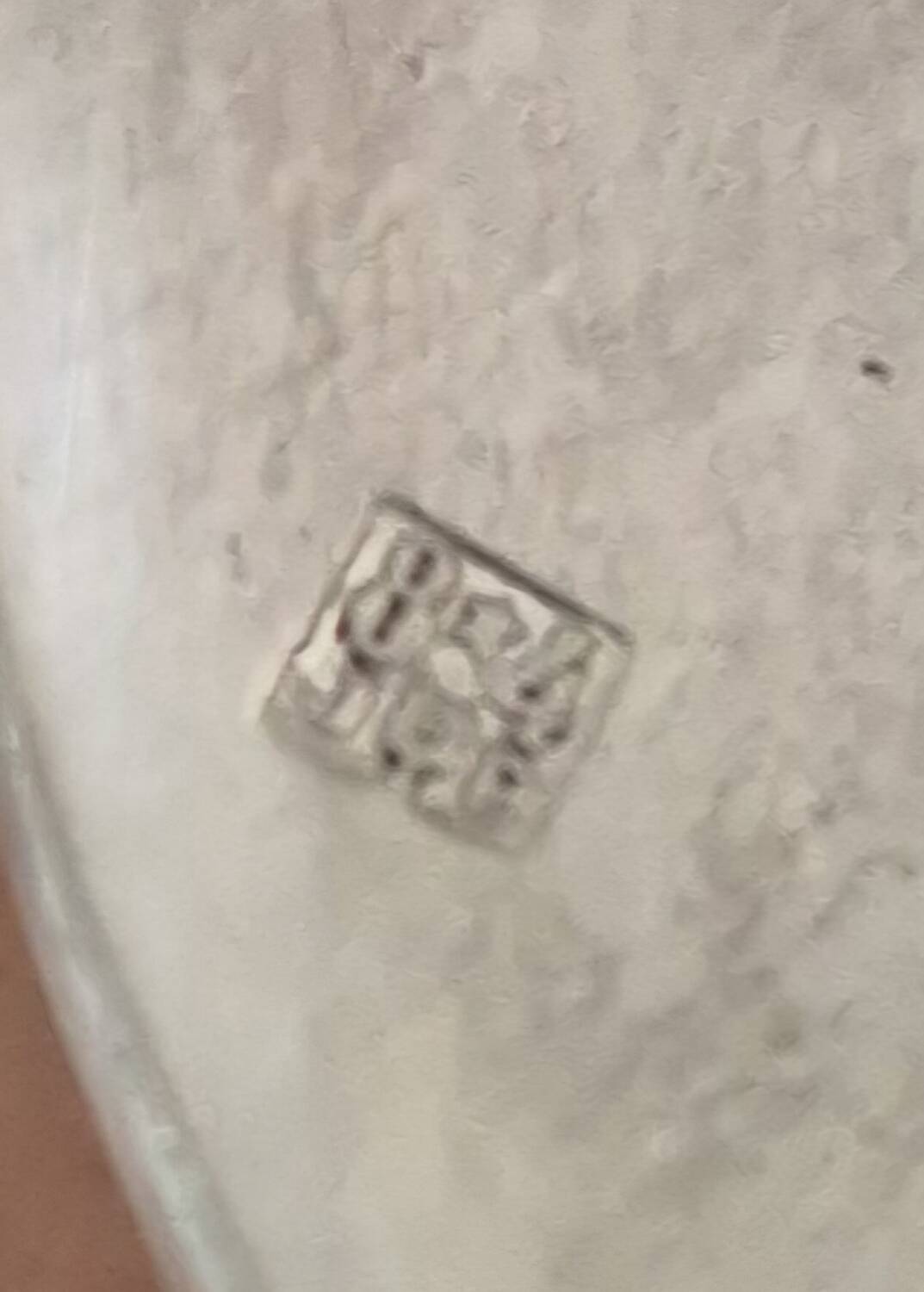 Antique silver-plated cutlery set – hallmark 8★4 – with jewel case