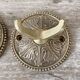 Double brass coat hooks