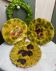 Set of 3 decorative barbotine plates from Sarreguemines.