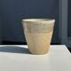 Set of 2 cups in Indonesian ceramic (brown & speckled glazed matte)