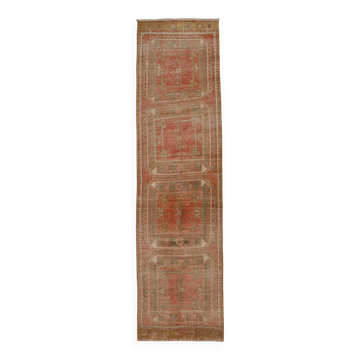 3x10 Turkish Vintage Runner Rug, 82x315Cm