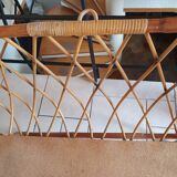 Vintage rattan crib