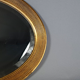 Old beveled oval mirror frame wood stucco gilding gold leaf 52x37 cm SB156