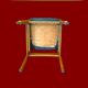 Pair of Scandinavian chairs in wood and black skai