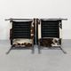 Pair of LC1 cow skin chairs by Le Corbusier for Cassina 1970