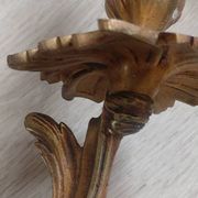 Pair of original antique bronze wall sconces.
